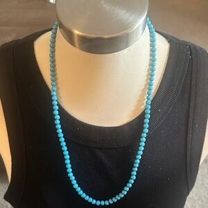 Elegant Blue Beaded Necklace